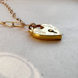 Gold Heart Pendant Necklace
