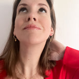 Endless Love Hoop Earrings - Textured Charms