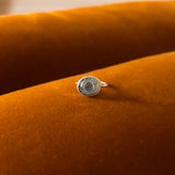 Labradorite Evil Eye Ring in Silver