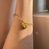 Gold Heart Bracelet
