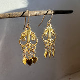 Golden Hearts Earrings - Mini