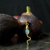 Eva Serpent Pendant Gold - Opal
