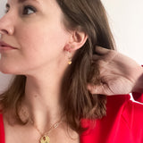 Endless Love Hoop Earrings - Textured Charms