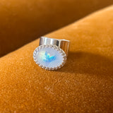 Majestic Moonstone Ring in Silver