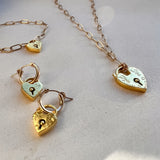Gold Heart Pendant Necklace