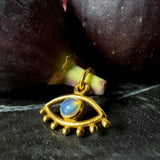Fortuna Eye Pendant Gold - Opal