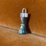 Labradorite Hand Pendant in Silver