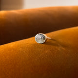 Labradorite Evil Eye Ring in Silver