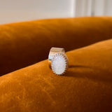 Majestic Moonstone Ring in Silver
