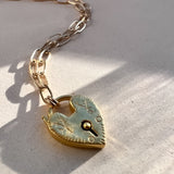 Gold Heart Pendant Necklace
