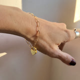 Gold Heart Bracelet