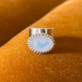 Majestic Moonstone Ring in Silver