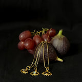 Fortuna Eye Pendant Gold - Smokey Quartz