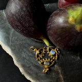 Fortuna Eye Pendant Gold - Smokey Quartz