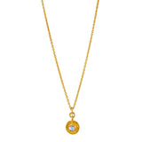 Soluna - Sun Necklace with Moonstone in Gold Vermeil