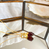 Garnet Raw Crystal Pendant Necklace - Root Chakra