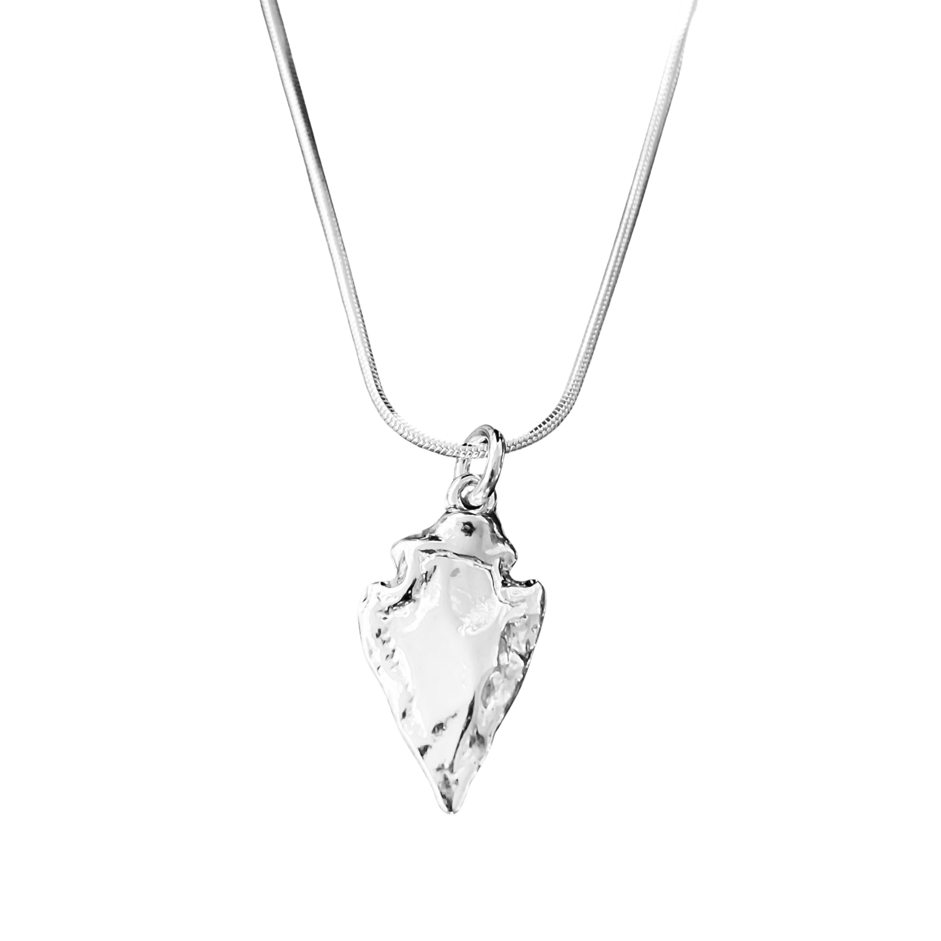Arra - Organic Arrow Silver Necklace