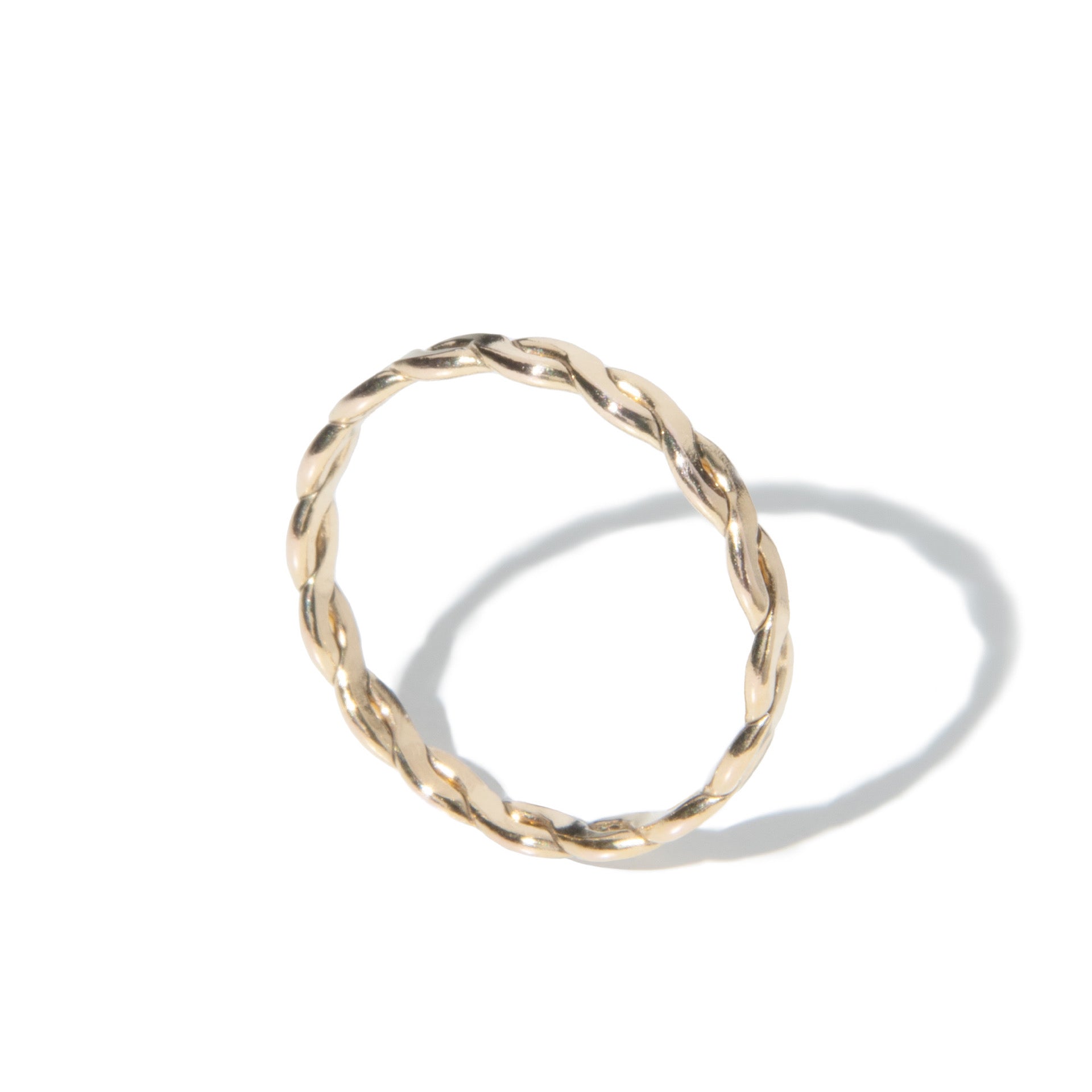 Braided gold ring hot sale