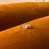 Green Amethyst Ring in Silver