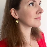 Gold Heart Earrings