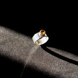 Citrine Mid Ring Band