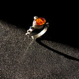 Mystical Amber Sapphire Ring