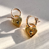 Gold Heart Earrings