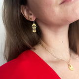 Golden Hearts Earrings - Mini