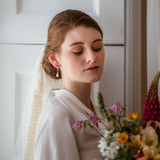 Baroque Freshwater Pearl Hoop Earrings “Megan”