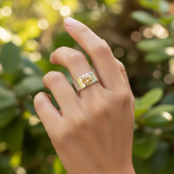 Citrine Mid Ring Band