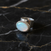Majestic Moonstone Ring in Silver