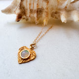 Heart Opal Pendant Necklace