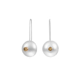 Citrine Orb Earrings