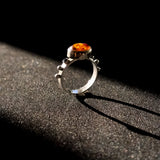 Mystical Amber Sapphire Ring