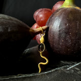 Eva Serpent Pendant Gold - Smokey Quartz