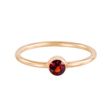 January Birthstone Ring - Garnet