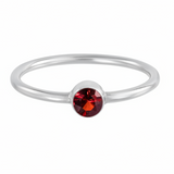 Garnet Ring - January Birthstone, Root Chakra