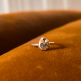 Molten Teardrop Ring in Silver