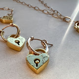 Gold Heart Earrings