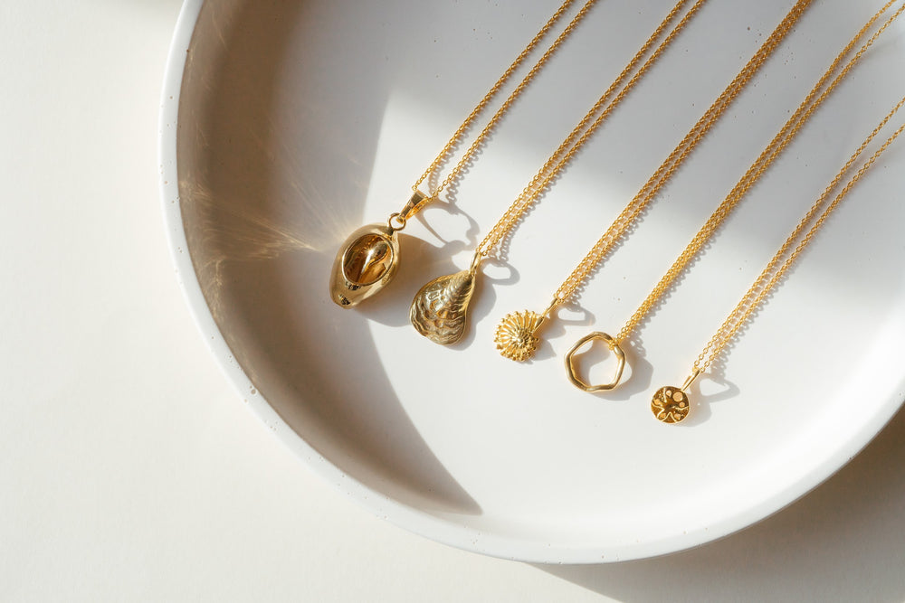 Gold Vermeil Shell Necklaces