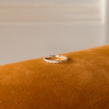 Arrow Pattern Pinky Ring in Silver