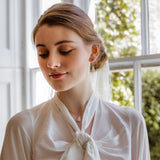 Baroque Freshwater Pearl Hoop Earrings “Megan”