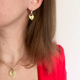 Gold Heart Earrings