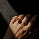 Mystical Amber Sapphire Ring