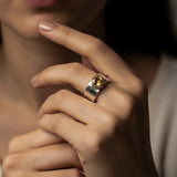 Citrine Mid Ring Band