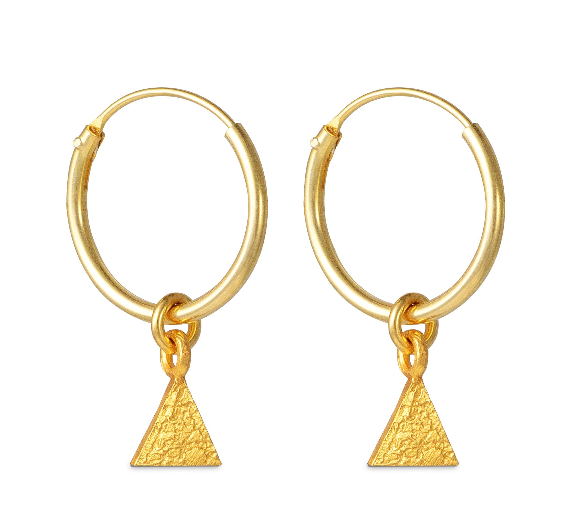 Star Moon Charm Earrings Gold