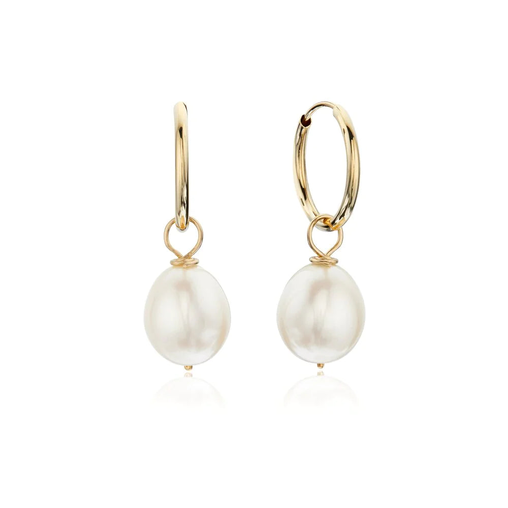 Mila - Ivory Freshwater Pearl Earrings Small