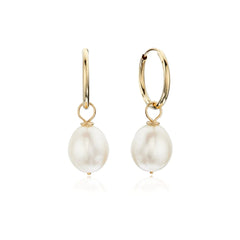 Mila - Ivory Freshwater Pearl Earrings Small
