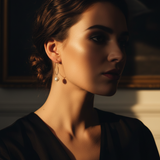 Mila - Ivory Pearl Hoops Large