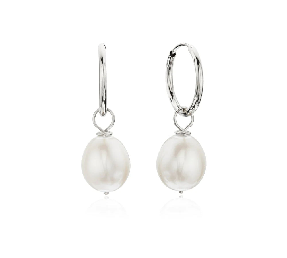 Mila - Ivory Freshwater Pearl Earrings Small